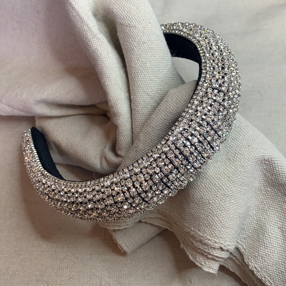 Clear crystal encrusted headband main image 4